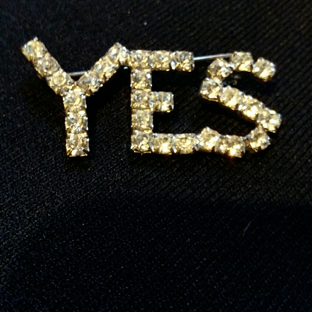 YES lapel pin.